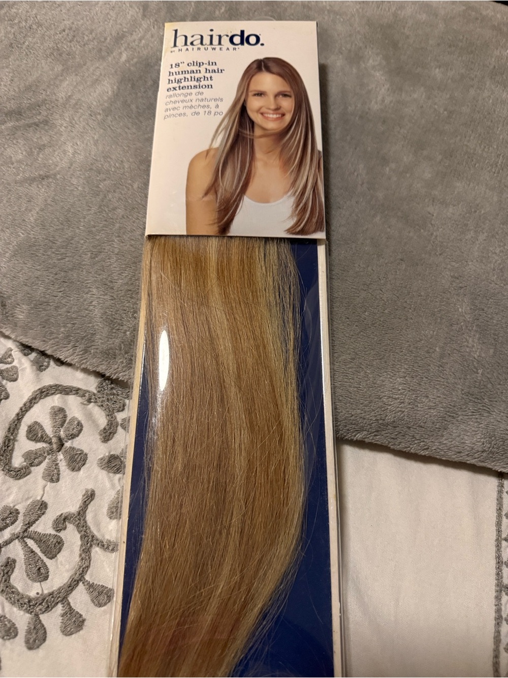 Blonde Clip-In Human Hair Highlight Extension - Blonde